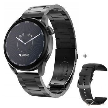 Zegarek Smartwatch czarny HC3 w zestawie z bransoletą.jpg